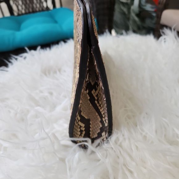 Vero Pitone Genuine Python Snakeskin Italian Handbag NWOT - Picture 3 of 6